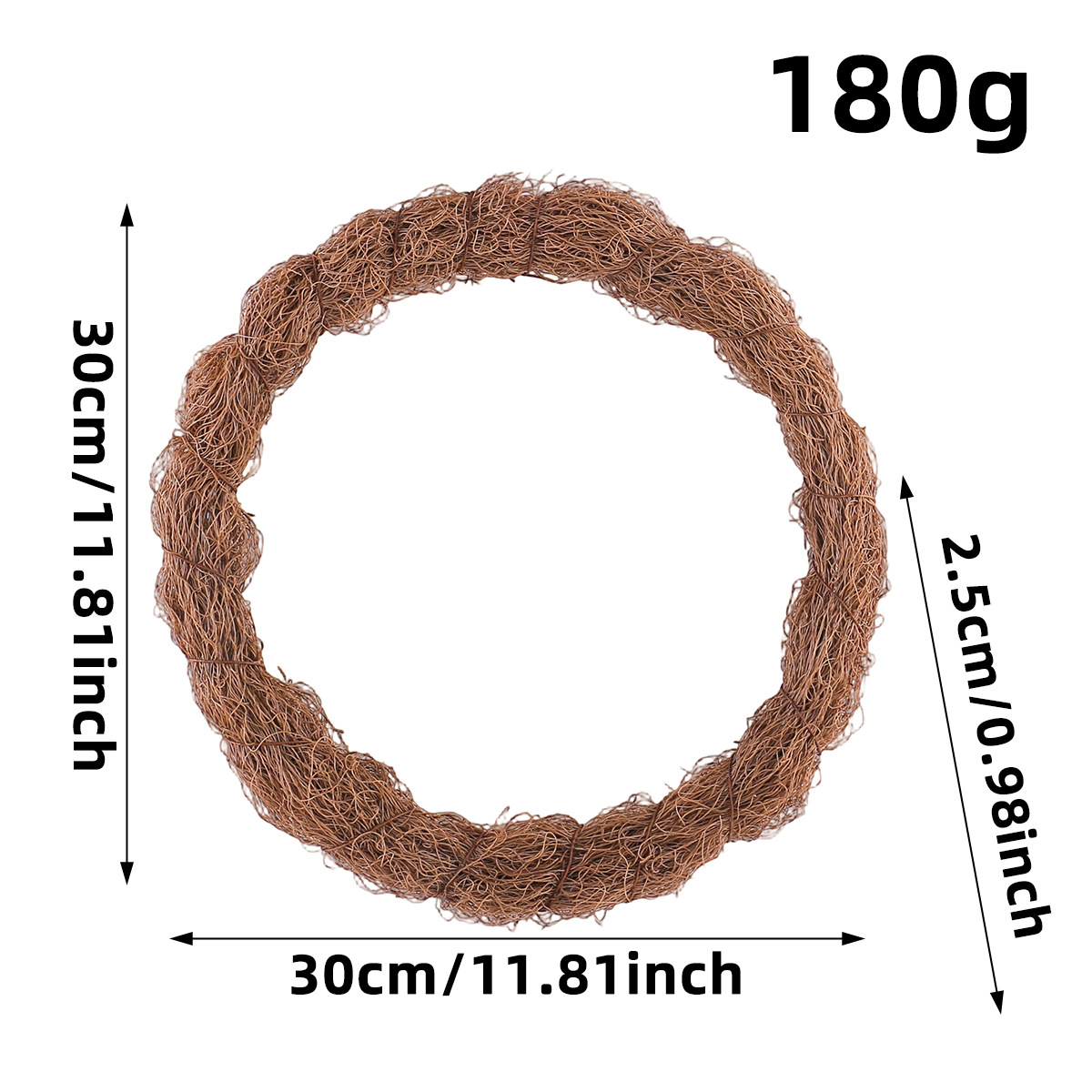 Transfronterizos DIY ramas secas material trenzado pascua corolla de vinas anillo de vinas florista decoración accesorios de anillo desnudo image 14