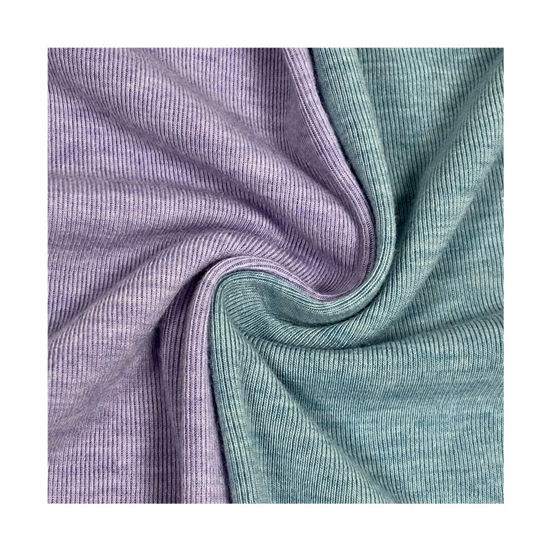 Lyocell yarn double-sided 280g brushed polyester knitted fabric high elastic breathable top and skirt fabric wholesale