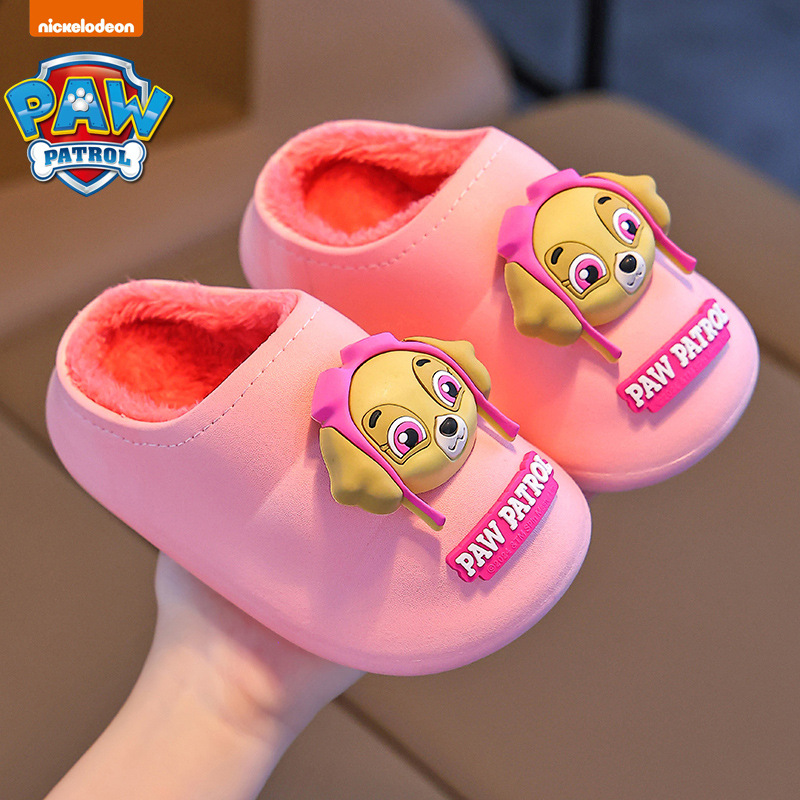 Zapatillas de algodón de invierno para niños, niños, niñas y niñas, cálidos, impermeables, bolsas de bebé y zapatillas de algodón.