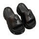 Thick Bottom Star Slippers Women's Summer Outer Wear Thick Bottom Dung Feeling 2025 New Summer Internet Celebrous Seaside Slippers