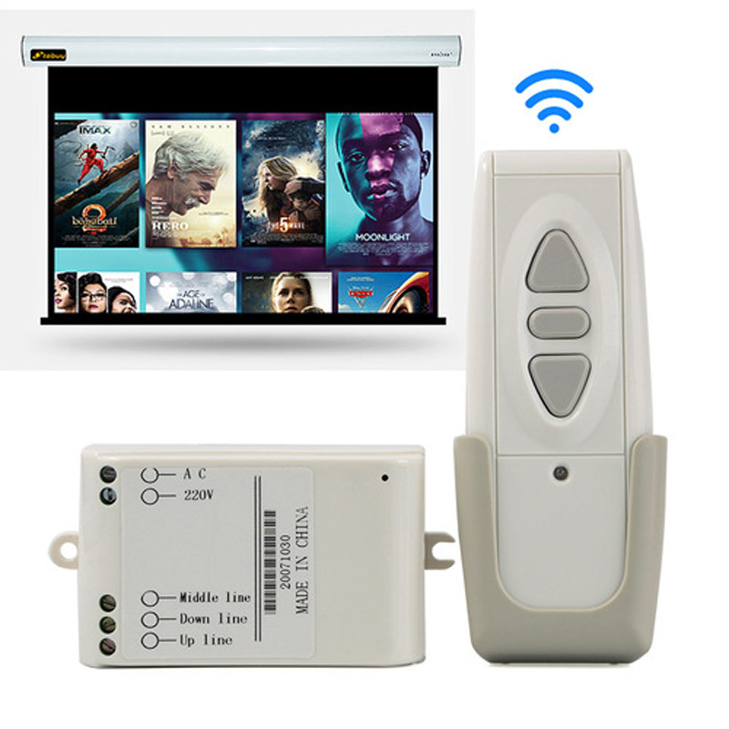220V universal projector screen wireless remote control electric screen controller audio and video electrical accessories
