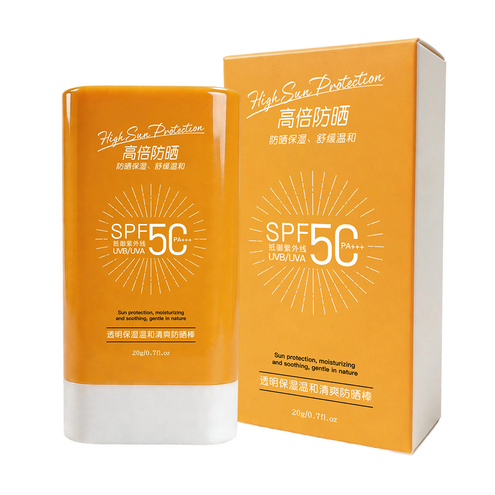Barilla protectora solar transparente, humectante y refrescante, barilla protectora solar al aire libre, refrescante y no grasa, anti-violeta, anti-hidratación, anti-transpiración.