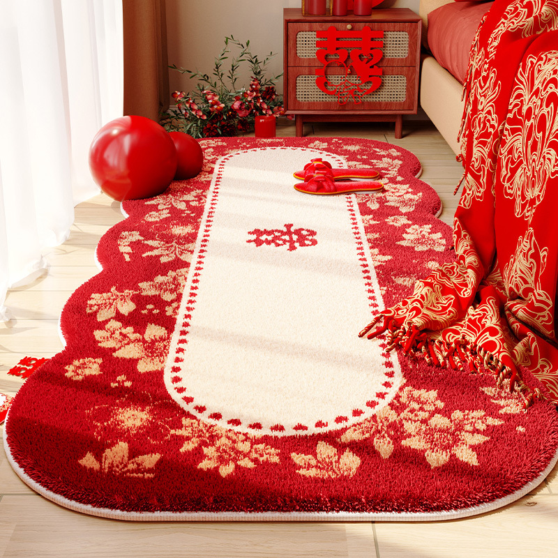 사랑 매듭 꽃 도트 플라스틱 바닥 램스울 - 작은 물결 모양의 특별한 모양