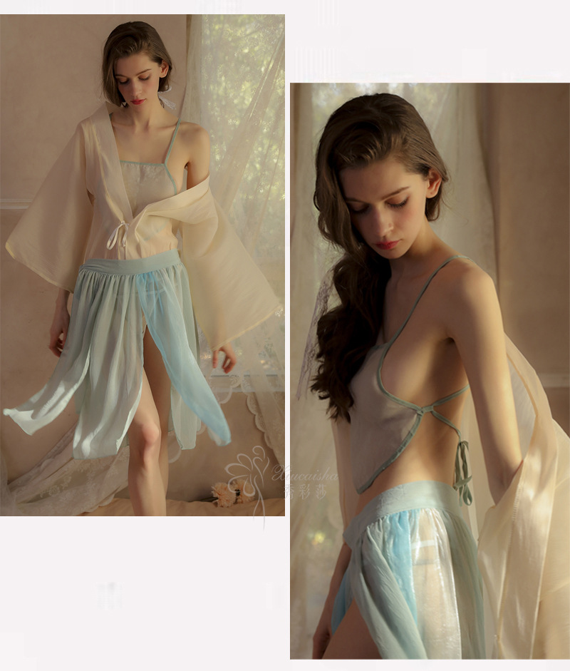 Antique National Fashion Sexy Underwear Bellyband Hanfu Pajamas Nightgown Dating Gown — detail image 5