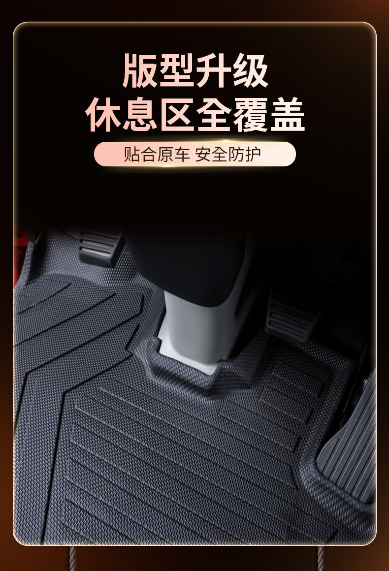 FAW Jiefang J6V/J6G full-coverage floor mats, specialized TPE carpet mats for truck cabs, decorative accessories collection