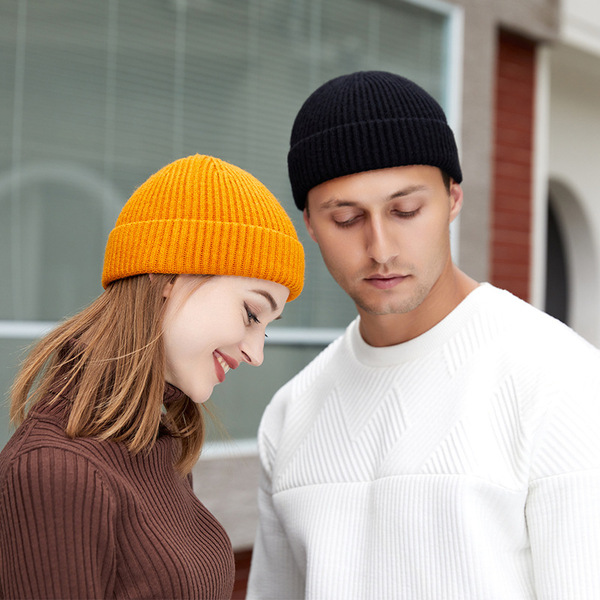 Trend fashionable keep warm woolen knitted hat for men and women…