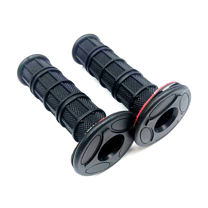 Motorcycle Modification Accessories Handlebar Rubber Sleeve Motorcycle Off-Road Vehicle Street Car Sports Car Throttle Grip Rubber Sleeve Anti-Slip and Wear-Resistant