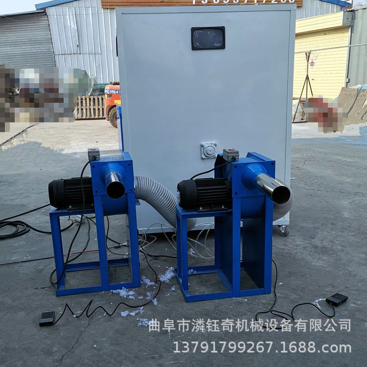 双口沙发抱枕充棉机 小孩毛绒玩具充装机 珍珠棉螺丝棉开松机