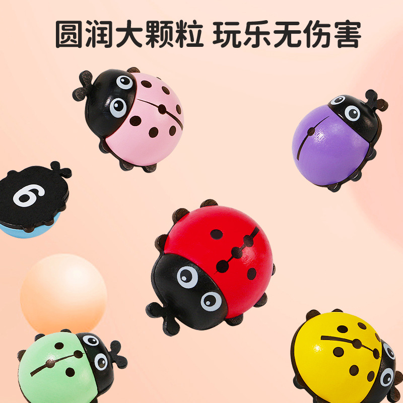 Rompecabezas de educación temprana para niños digital mariquita color cognitivo juego tablero 1-3 años de edad juguetes para bebés al por mayor