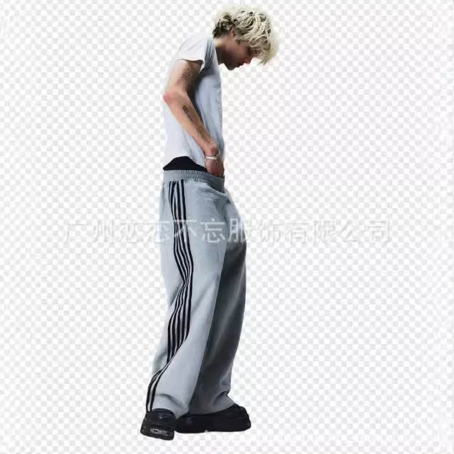 Мужские европейские и американские новые полоски повседневные спортивные брюки 0330