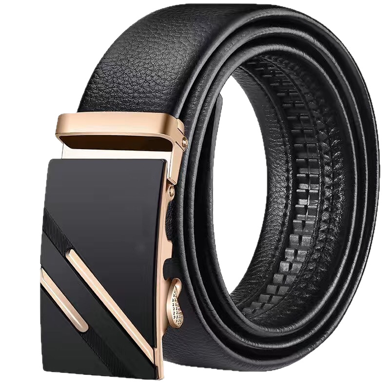 Men's Belt Automatic Buckle Belt Fashion Classic Versatile Trendy Pants Belt Internet Celebrity Live Broadcast Popular Wholesale Delivery