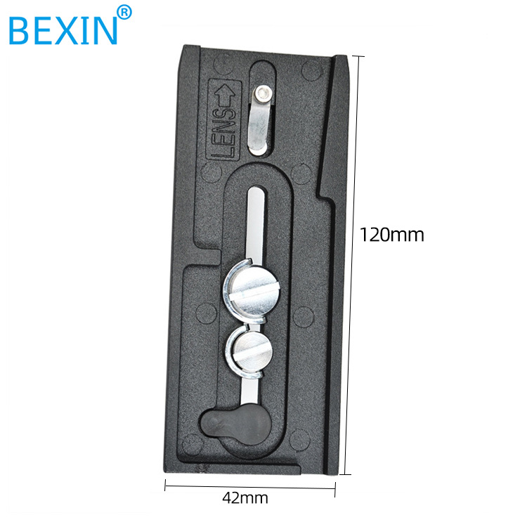 90mm 120mm 501PL alargado Placa de liberación rápida compatible con manfutu Bino plataforma hidráulica placa P200 Placa de liberación rápida