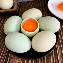 現貨綠皮土鴨蛋【40枚裝】新鮮生鴨蛋農村散養放養扁嘴蛋非鵝蛋