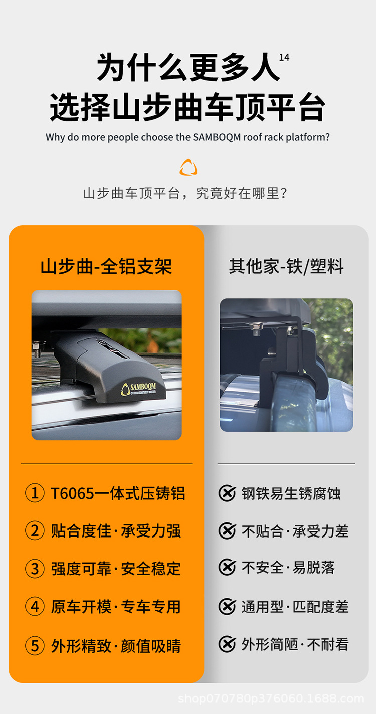 Ruijie Roof Rack, Ruijie L Roof Rack Ladder, Shanbuqu Brand Modification Accessories, Multi-Functional Roof Expansion