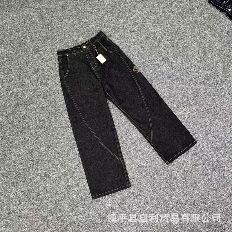 跨境外贸潮牌mertra刺绣字母卫裤高街嘻哈说唱街头宽松休闲长裤男|undefined