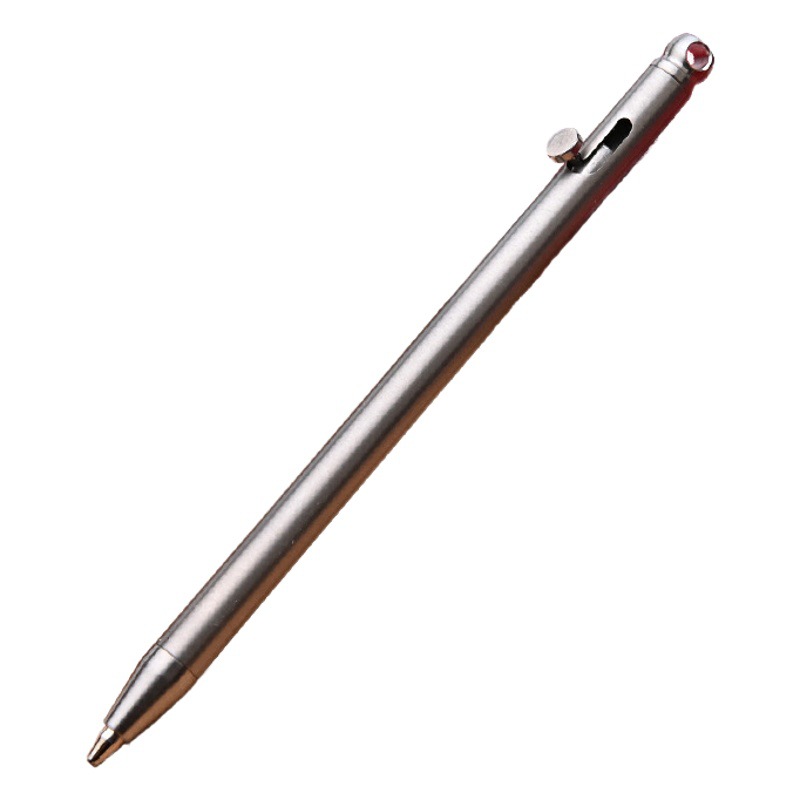 Portátil de viaje Bolígrafo De Metal pluma de la firma creativo puro titanio mini perno pluma EDC portátil llavero pluma