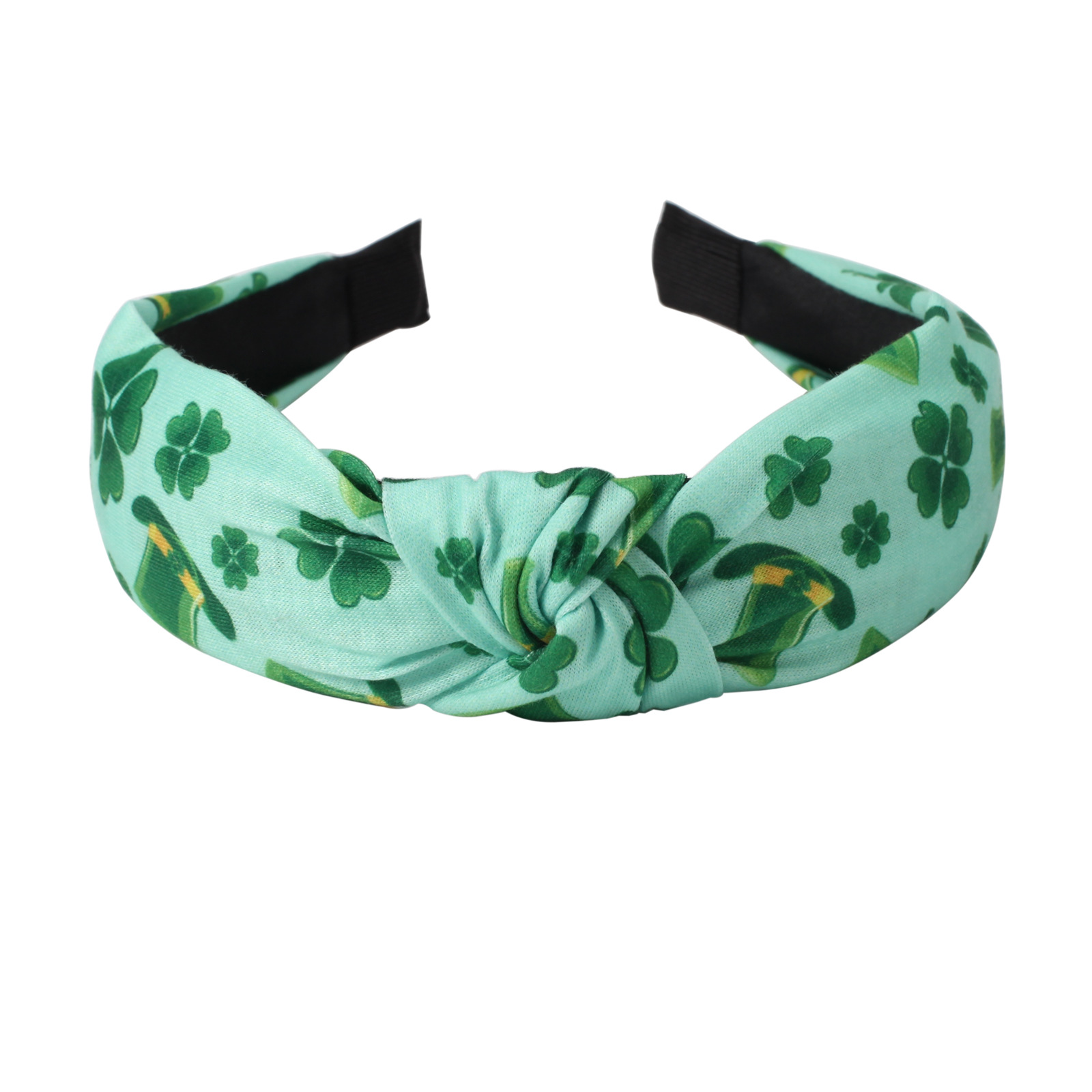 134g Weight Hair Band Hair Accessories Type 1 Piece Quantity Party, Festival Occasion St. Patrick Festival Shamrock Pattern All Seasons Season Women's Gender Classic Style Style Green Color Classic Style Women's Shamrock Cloth Hair Band 14