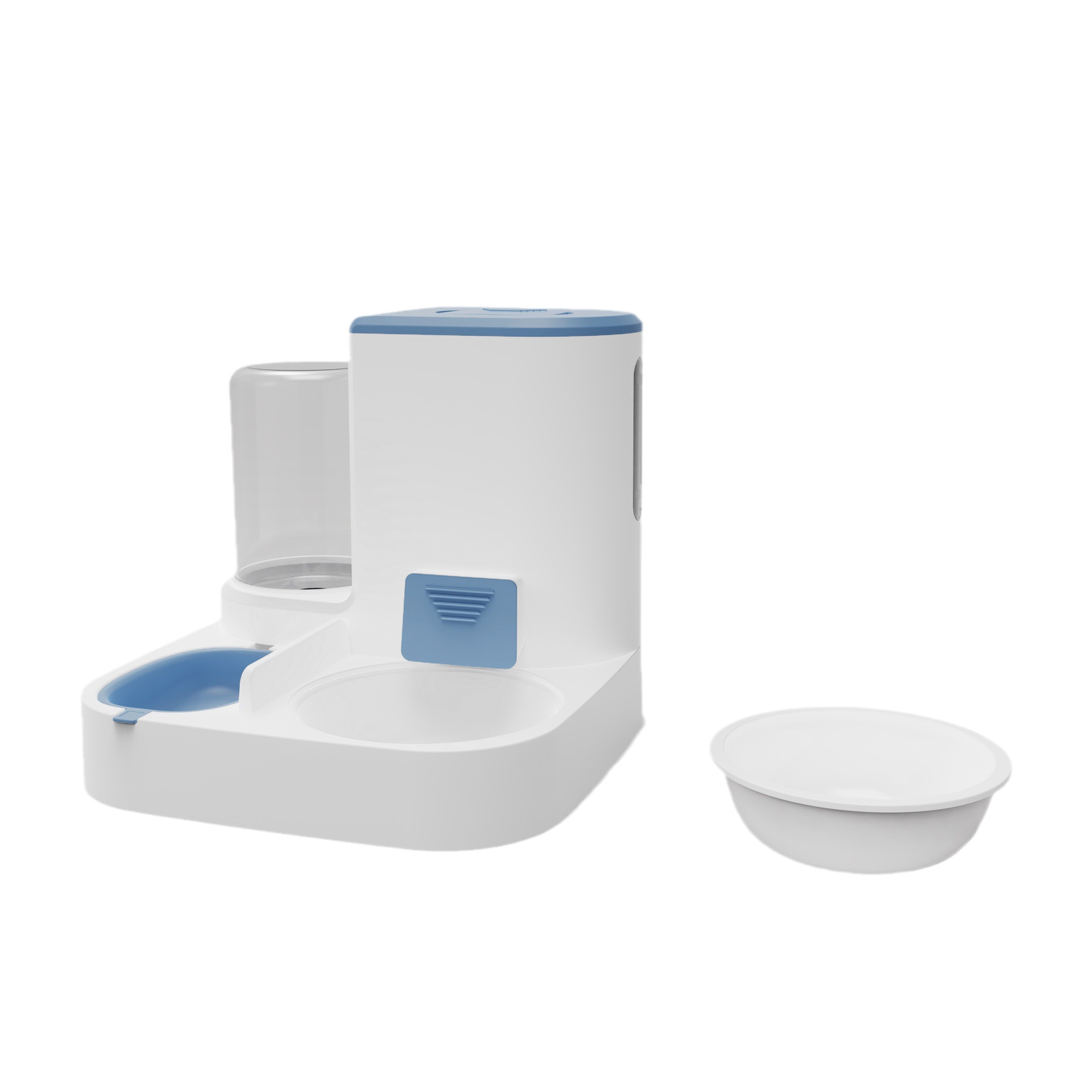 Gato de alta apariencia alimentación automática de agua alimentador integrado tazón de cerámica tazón de acero inoxidable tazón de comida para mascotas al por mayor