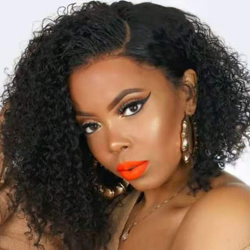 Pelucas europeas y americanas, negras africanas transfronterizas, rollos medianos y pequeños, suministro directo de fábrica, fibra química, cubierta completa, pelucas wigs