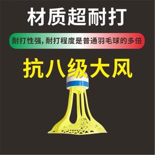 羽毛球室外防风尼龙塑料12只装训练用球抗风耐打羽毛球