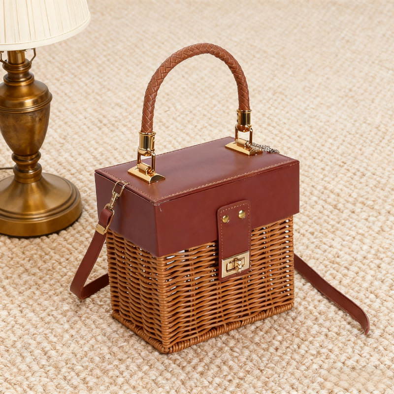 Caja de regalo de bambú de caña portátil bodas damas de honor cajas de regalo de boda cajas de regalo de día de San Valentín al por mayor