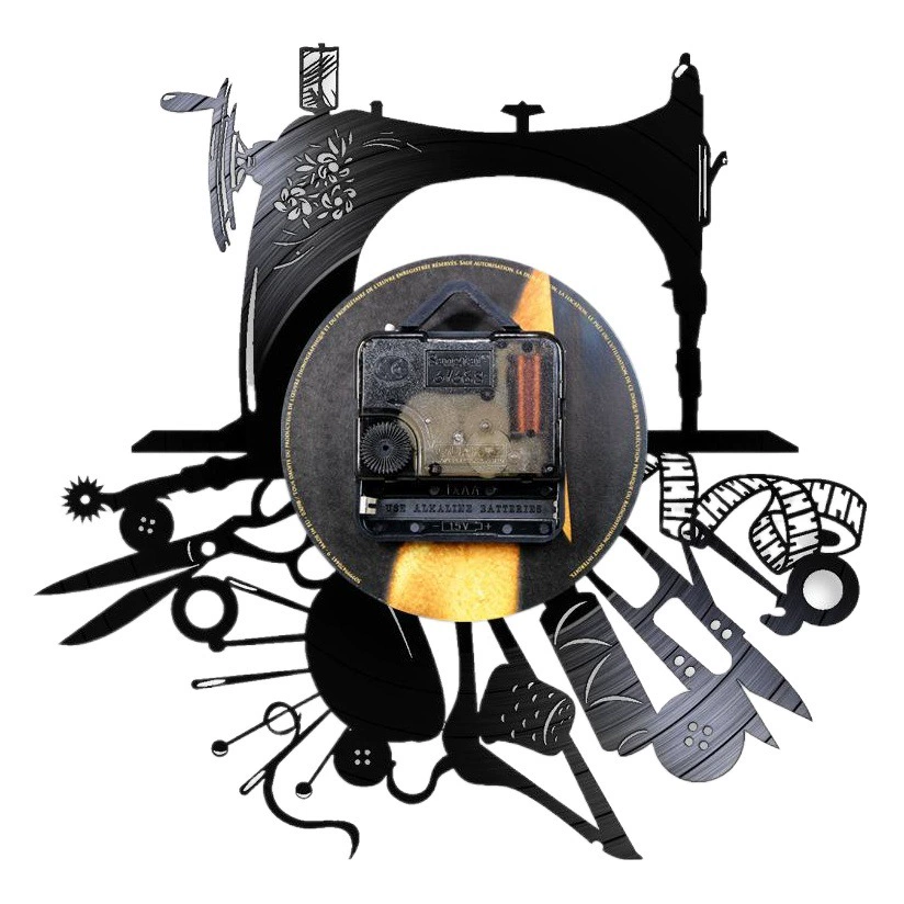 Светодиодные настенные часы в стиле виниловых пластинок с различными рисунками и легкой трансграничной платформой для внешней торговли для приветственного подарка для сотрудничества