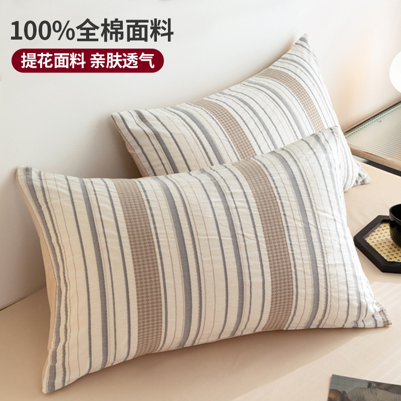 2025 nuevo estilo funda de almohada de algodón par 48x74 funda de almohada para el hogar de verano funda interior de núcleo de almohada de algodón individual 2