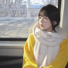 纯色围巾女冬季2025新款高级感秋冬韩版百搭保暖情侣双面围脖学生