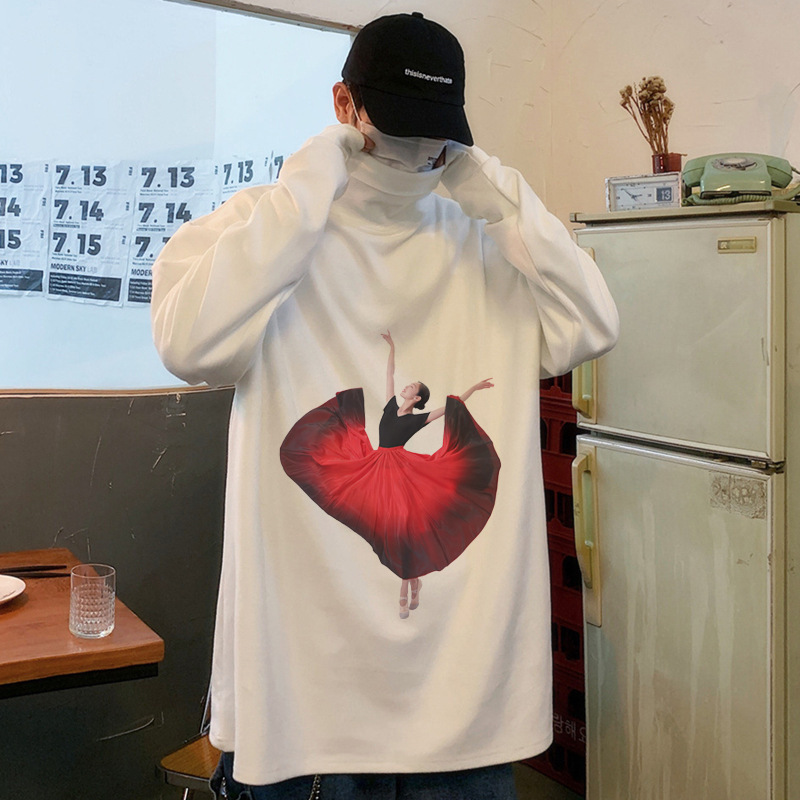 年秋装女款荷叶边设计感立领白色衬衫女时尚内搭打底长袖衬衣|undefined