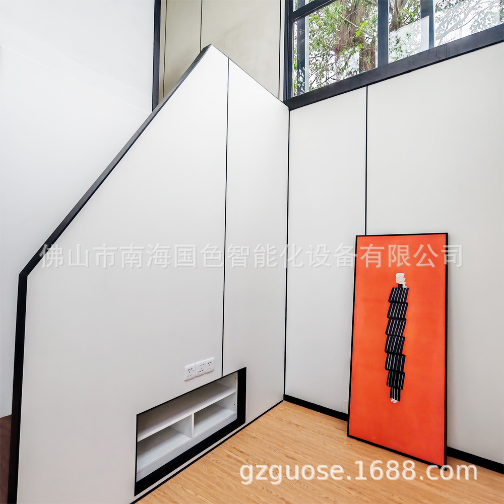 Villa de dos pisos, casa móvil, casa integrada de acero ligero, nueva construcción de villa, cápsula espacial, casa de familia móvil