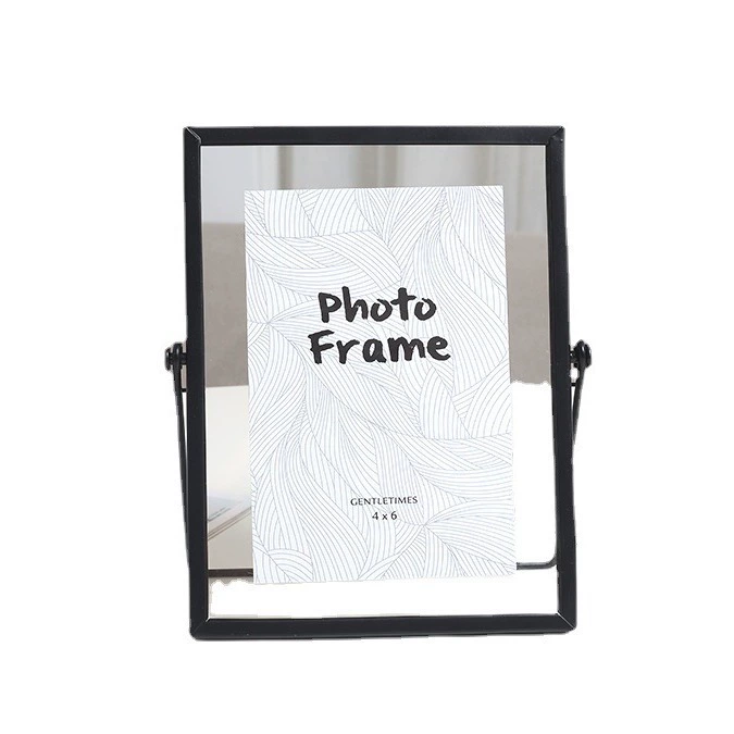 Creative metal three dimensional photo frame, glass sample, wholesale, volume geometry