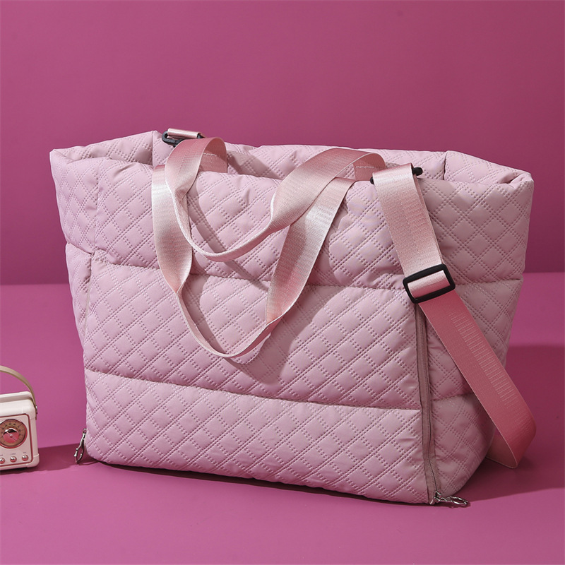 Nueva bolsa de algodón bolsa de fitness bolsa de viaje mujer bolsa de viaje de gran capacidad portátil de corta distancia bolsa de yoga
