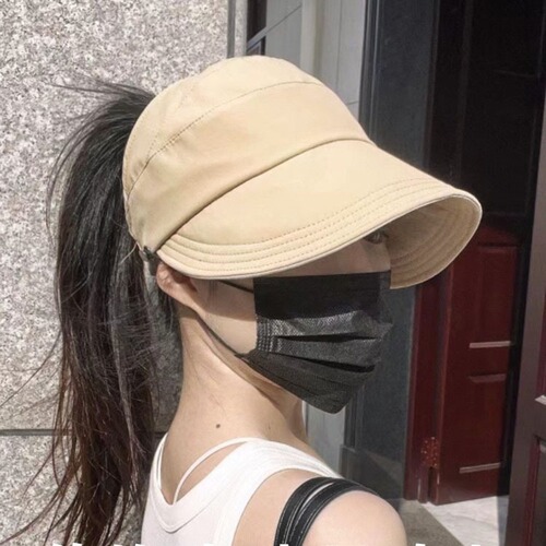 High Ponytail Sun Hat for Women, Adjustable Sports Baseball Cap with UV Protection, Dropshipping Sun Hats
