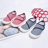 2022 Autumn goods in stock leisure time children canvas shoe stripe soft sole Velcro baby Cloth shoes indoor Single shoes