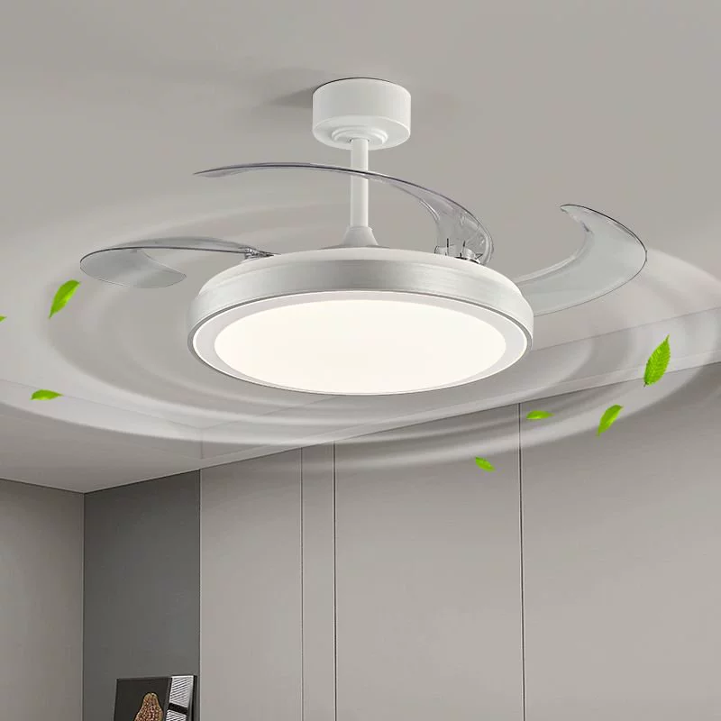 2025 новый вентилятор-лампа для спальни, ресторана, встроенный потолочный вентилятор-лампа, невидимый бесшумный вентилятор-лампа Zhongshan для гостиной