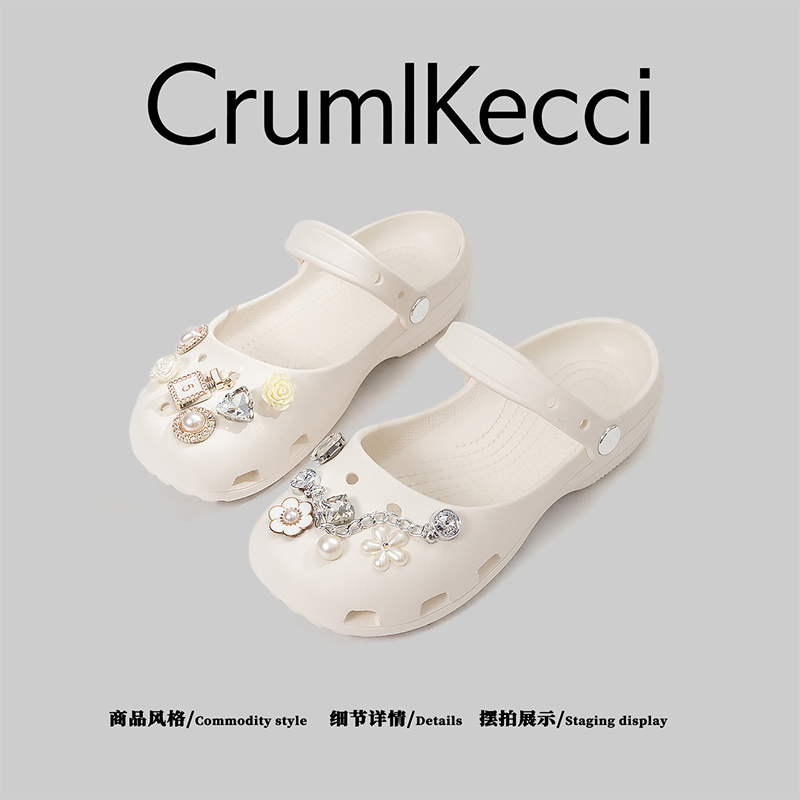 American Cruml&Kecci~New Ballet Clog Shoes, Outdoor Dual-Wear Slippers, Fashionable and Stylish Flat Sandals