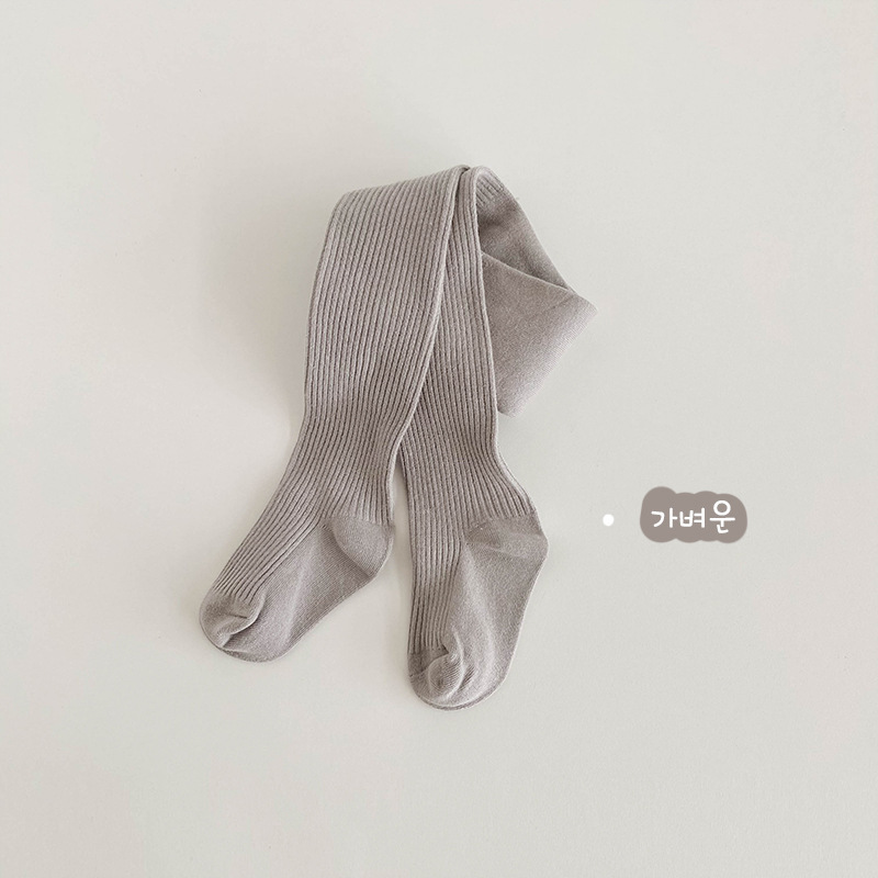 1385 pantimedias para niños al por mayor de Primavera de color sólido de doble aguja de los niños leggings de algodón tira de los NIÑOS Calcetines de baile