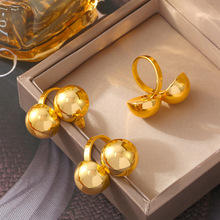 �羳ŷ�����ɫԲ�������ָ���ſ������ͭ���ʶ�18k������Ʒ
