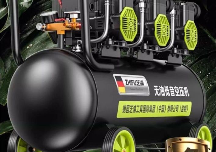 Oil-free low-noise air compressor, small 220v high-power air compressor for woodworking and high-pressure painting, in stock