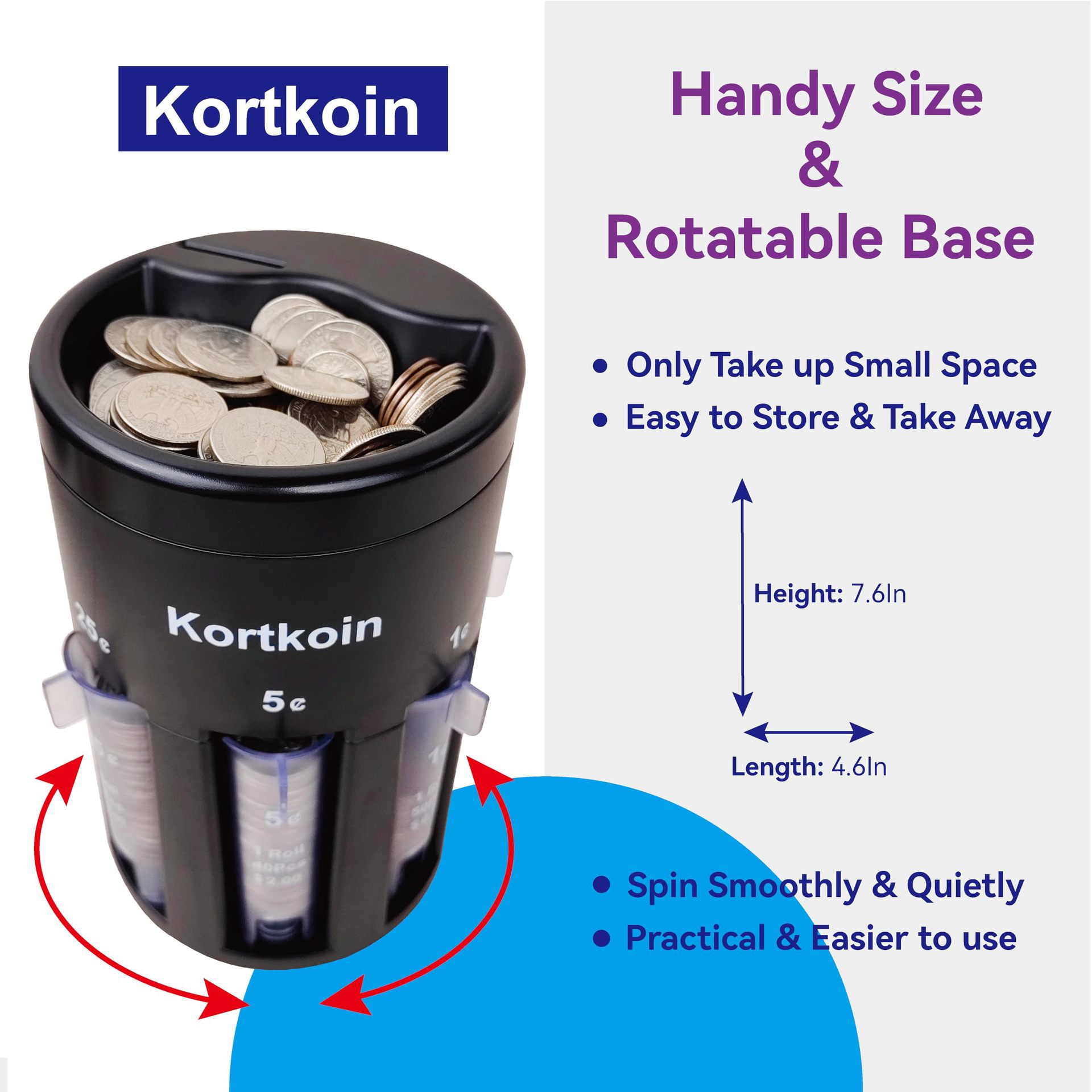 5 IN 1 Coin Counter 5 in 1 Coin Counter