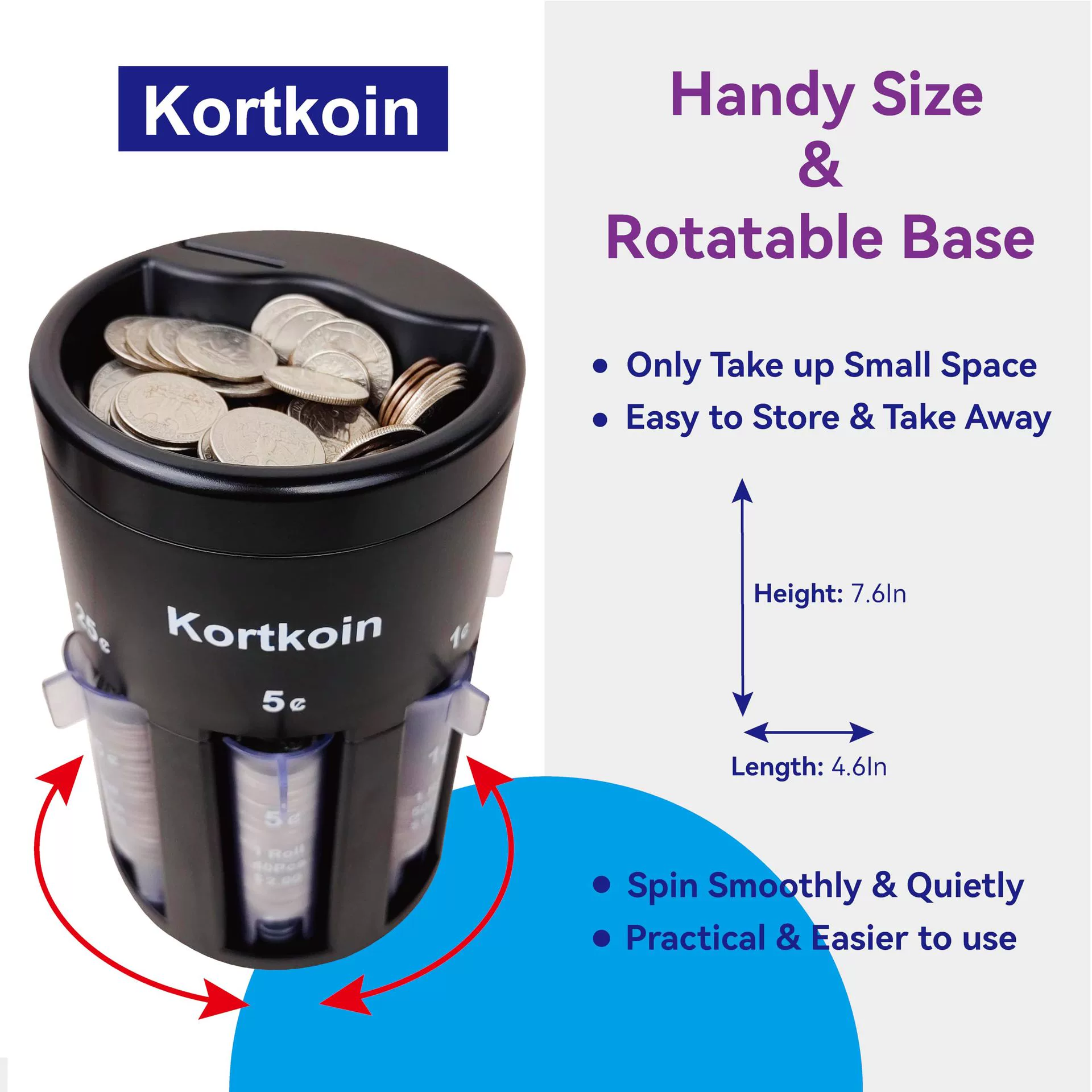 5 IN 1 Coin Counter 5 in 1 Coin Counter