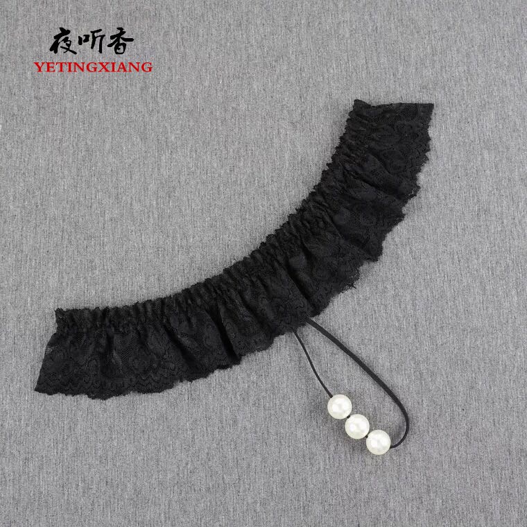 Ropa interior sexy de las mujeres europeas y americanas perla transparente Tanga cintura baja encaje tentación mujer T pantalones ropa interior sexy