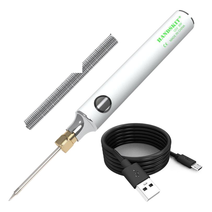 5VUSB portátil mini soldador eléctrico al por mayor al aire libre de trabajo aéreo de baja tensión modelo enchufable puede ser equipado con Banco de potencia