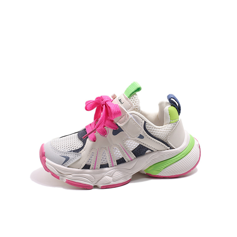 Zapatos deportivos de red única para niños 2026 verano nuevos zapatos de correr para niños y niñas zapatos de red para padres e hijos zapatos de moda