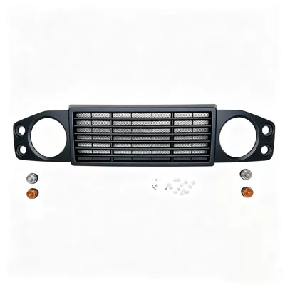 Applicable to JB64/JB74 18 + Suzuki Jimny matte black modified parts Land Rover shape insect net front middle net (Zhongwang)