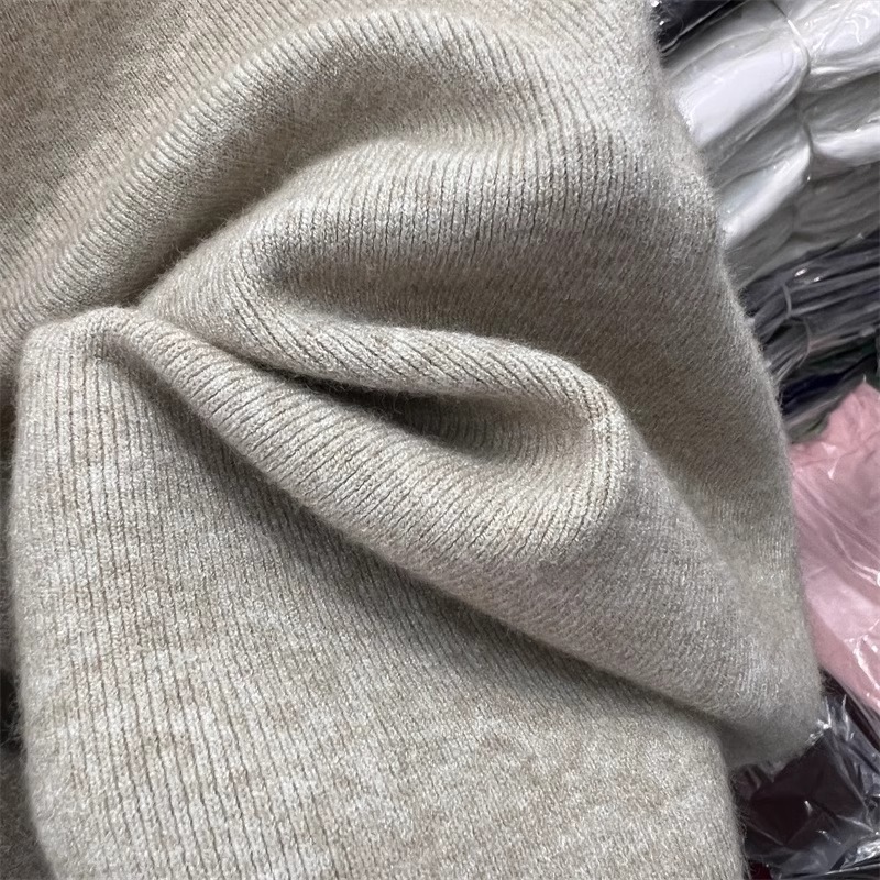 210g Weight Long Sleeve Sleeve Length Pullovers Placket Type Polyester Fabric Type Regular Top Length Sweater Tops Type Daily Occasion High Neck Neckline Slim Fit Type Stripe Pattern Winter, Autumn Season Women's Gender Elegant Style Wholesale Women's Elegant Stripe Long Sleeve Sweaters & Cardigans 5