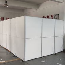 上海折叠移动屏风办公室隔断墙带轮推拉工厂车间简易活动高隔间墙