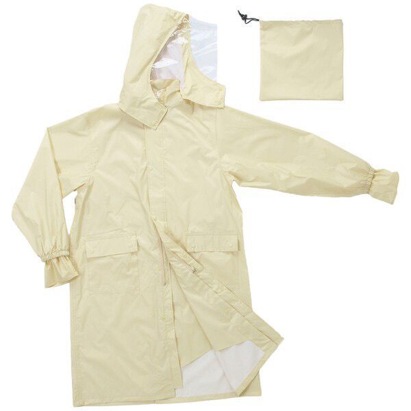 Japanese Surplus Outdoor Unisex Hooded Fishing Hiking Waterproof Raincoat Adult Single Mid-Length Trench Poncho