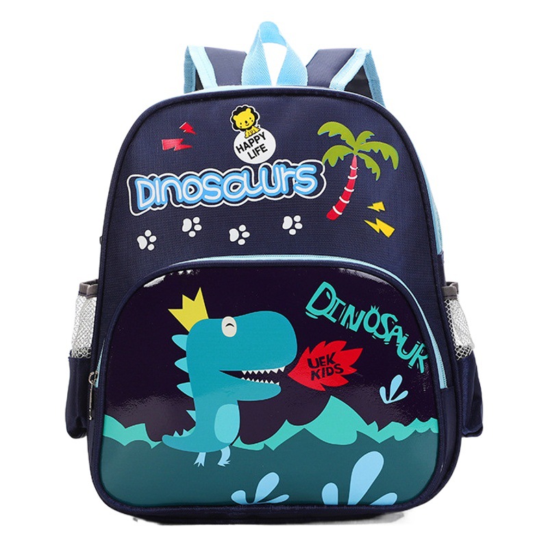 Mochila escolar para niños de dibujos animados Escuela primaria kindergarten bolsa de dinosaurio bolsa de clase grande y pequeña mochila para niños de 1-3-6 años