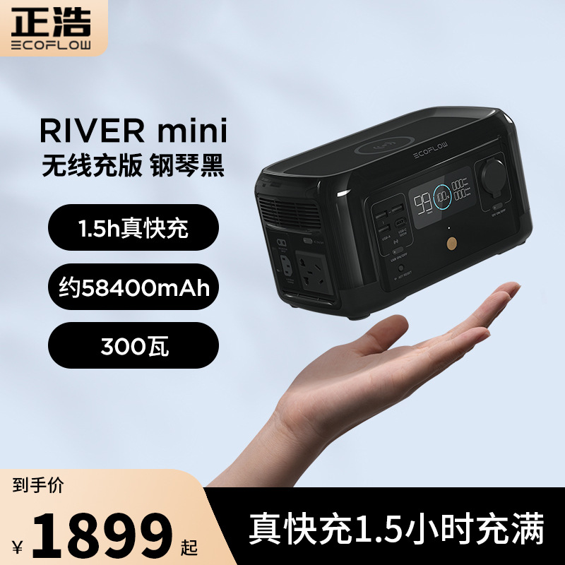 EcoFlow正浩户外移动220V便携自驾游电源迷你小巧大容量应急备用
